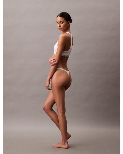 Calvin Klein White String Thong