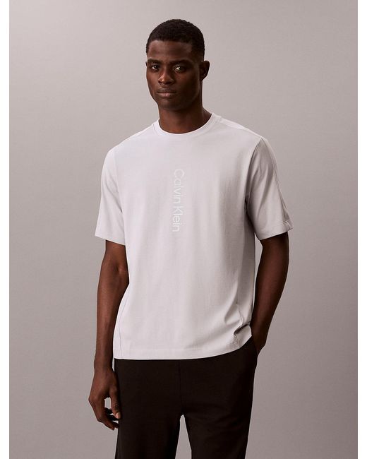 Calvin Klein Pink Performance Cotton Blend Gym T-Shirt for men