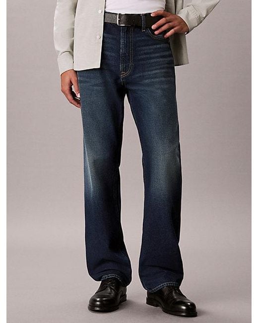 Calvin Klein Multicolor Jeans Relaxed Wide Leg Jeans for men
