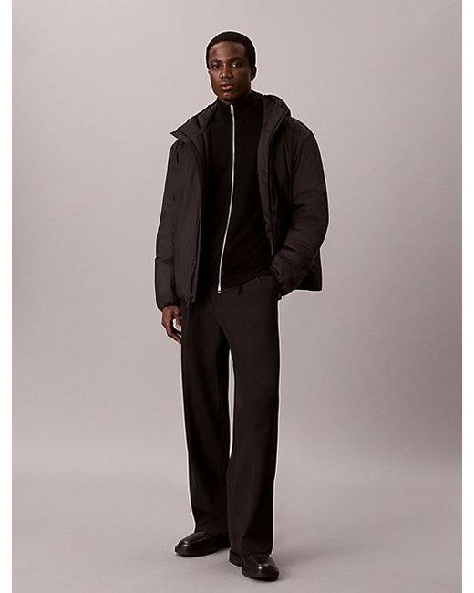Calvin Klein Black Ultra Light Padded Ripstop Jacket for men