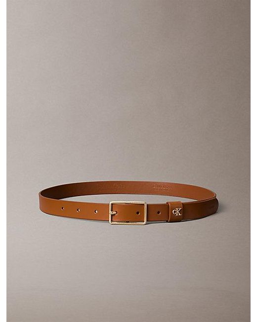 Calvin Klein Multicolor Leather Monogram Hardware Belt