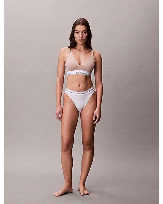 Calvin Klein Brown Maternity Bralette Icon Cotton Modal