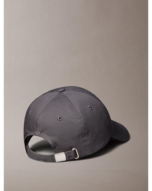 Calvin Klein Gray Twill Logo Cap for men