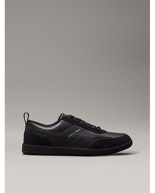 Calvin Klein Leren Sneakers in het Gray voor heren