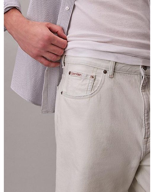 Calvin Klein Purple Jeans 90S Relaxed Denim Shorts for men