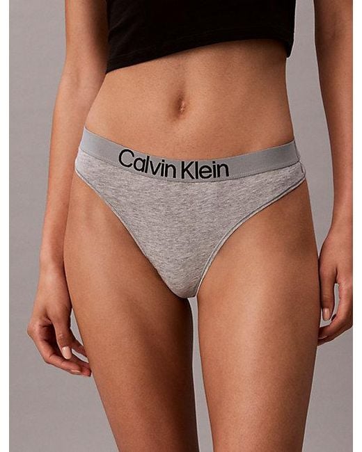 Calvin Klein Blue 5 Pack Thongs Maximum Cotton