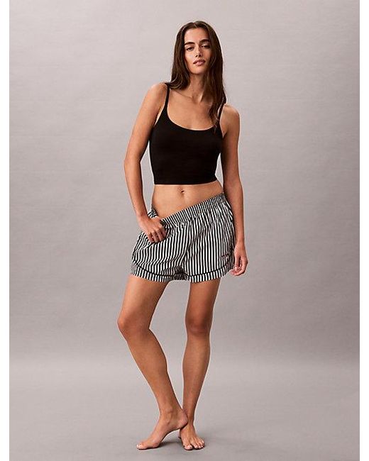 Calvin Klein Multicolor Pyjama Shorts Cotton Poplin
