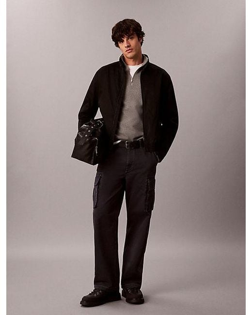 Calvin Klein Multicolor Jeans Relaxed Cotton Twill Cargo Trousers for men