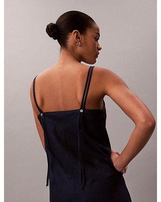 Calvin Klein Multicolor Jeans Soft Denim Cami Dress