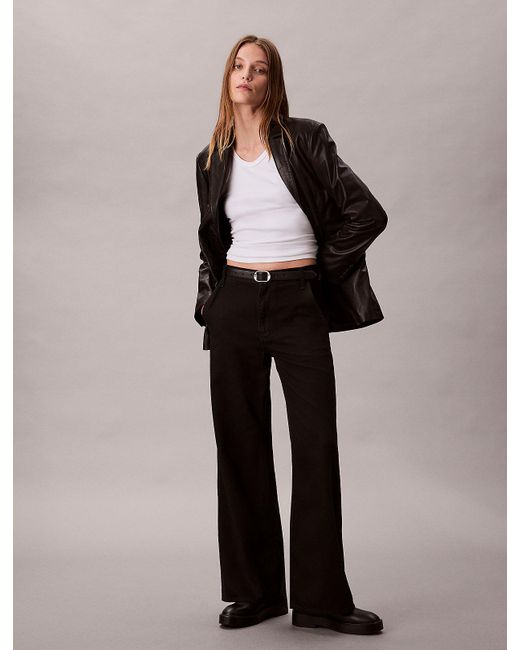 Calvin Klein Black Ultra High Rise Relaxed Jeans