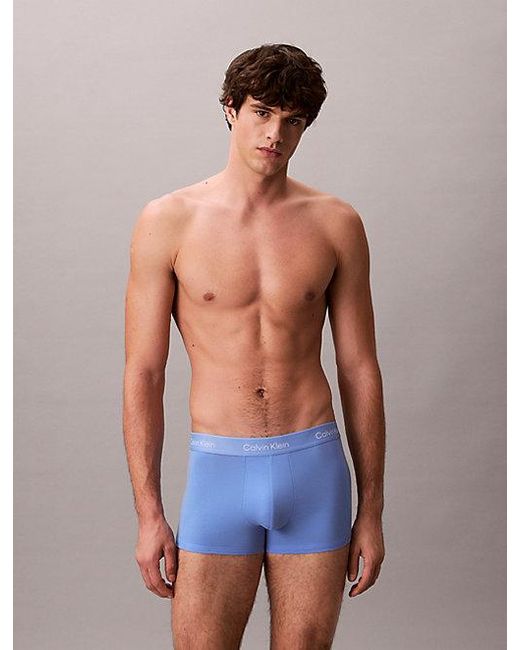 Calvin Klein Blue 3 Pack Trunks for men