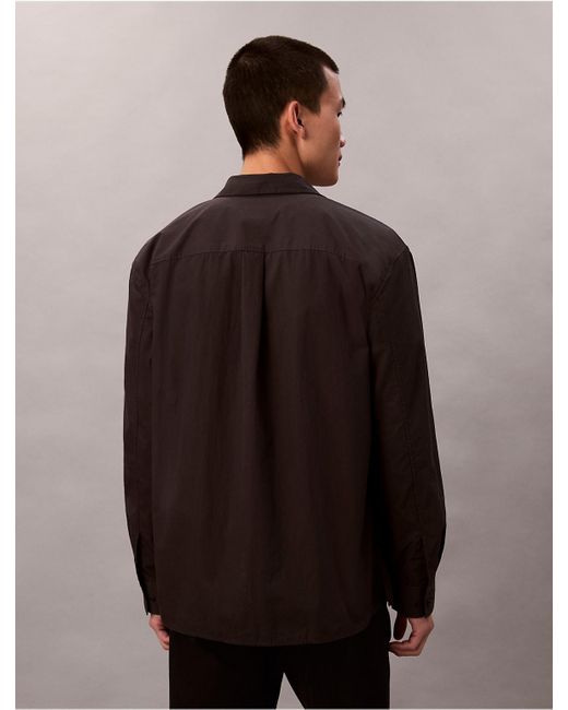 Calvin Klein Multicolor Cotton Nylon Relaxed Shirt for men