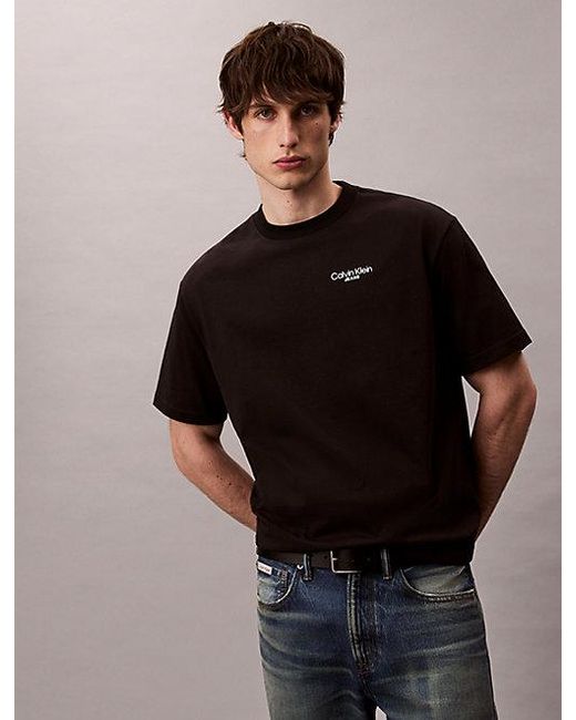 Calvin Klein Black Jeans Back Logo T-Shirt for men