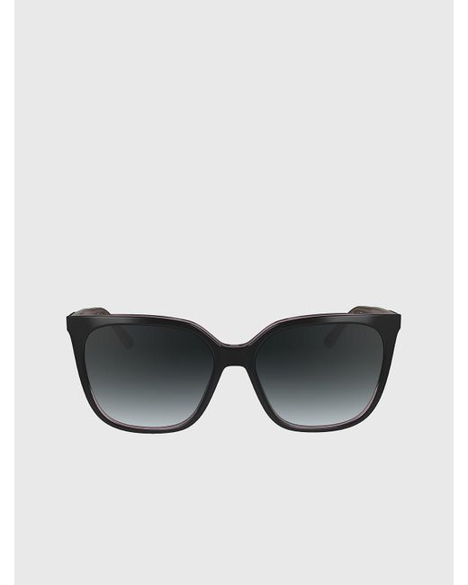 Calvin Klein Black Modified Rectangle Sunglasses Ck24509s