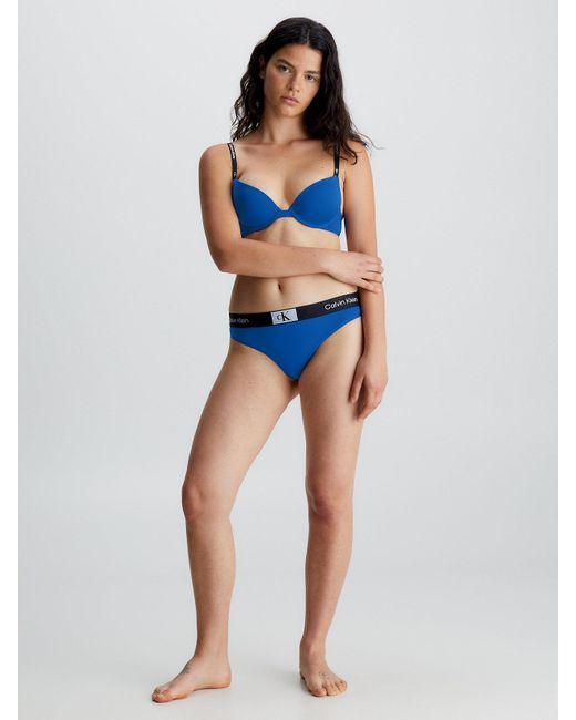 Calvin Klein Underwear PLUNGE - Push-up bra - limoges/dark blue