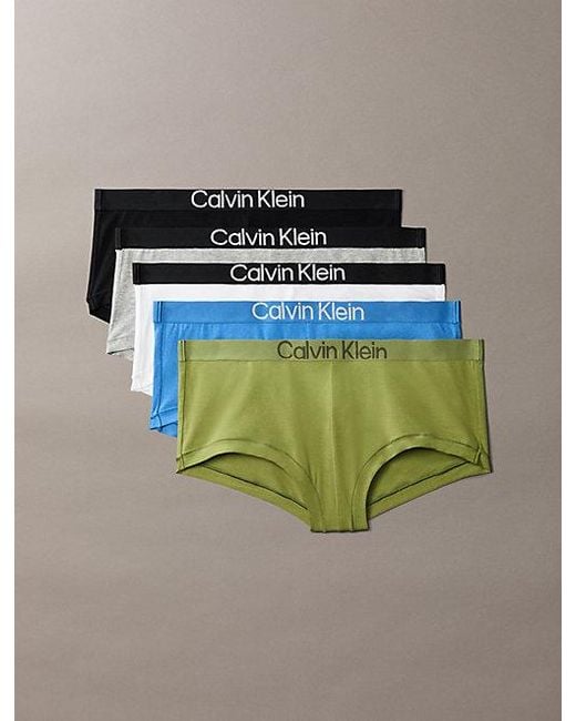 Calvin Klein Multicolor 5 Pack Boy Shorts Extra Soft Cotton Stretch