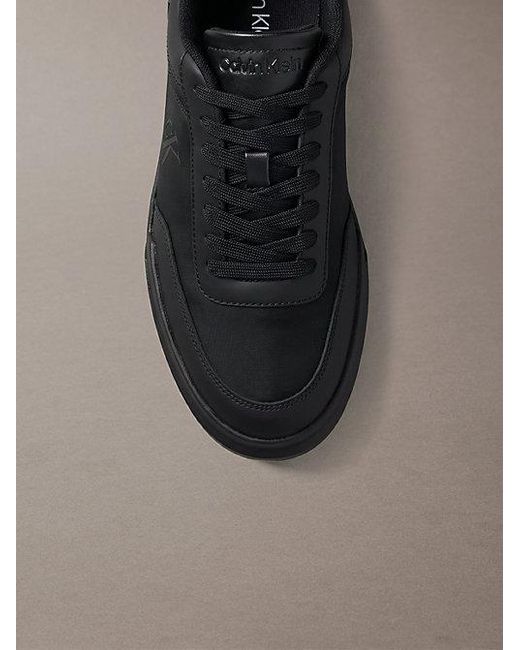 Calvin Klein Brown Leather Durable Traction Chunky Trainers for men