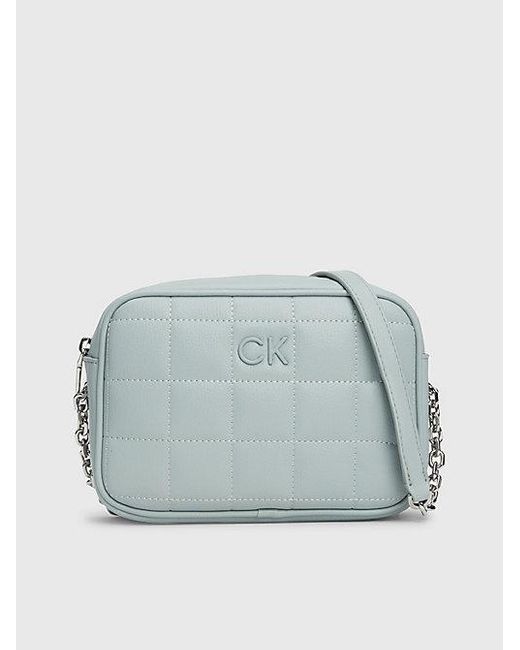 Calvin Klein Blue Gesteppte Crossover-Bag