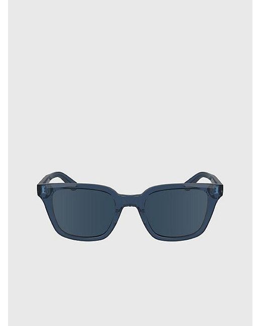 Calvin Klein Blue Rectangle Sunglasses Ck24506S