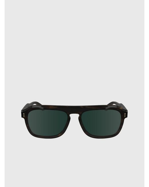 Calvin Klein Green Modified Rectangle Sunglasses Ck24504s for men