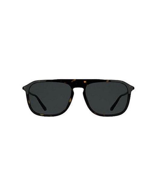 Calvin Klein Black Modified Rectangle Sunglasses for men
