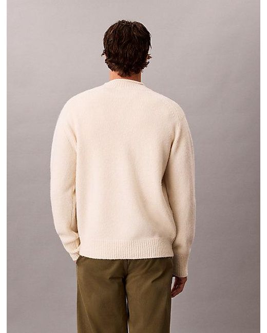 Calvin Klein Natural Jeans Relaxed Wool Jumper for men