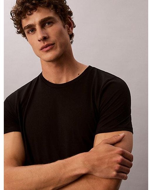 Calvin Klein Brown 5 Pack T-Shirts Cotton Classics for men