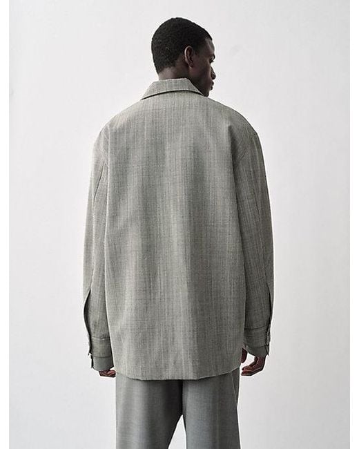 Calvin Klein White Kostas Shirt Jacket for men