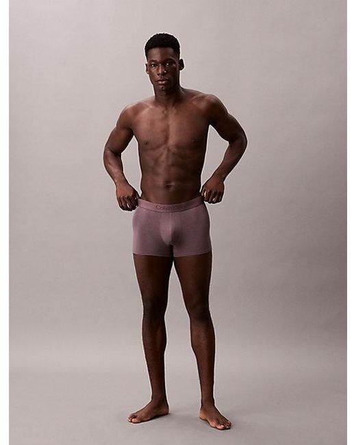 Calvin Klein Gray 3 Pack Trunks for men