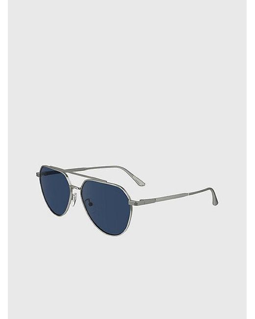 Calvin Klein Blue Aviator Sunglasses Ck24100S