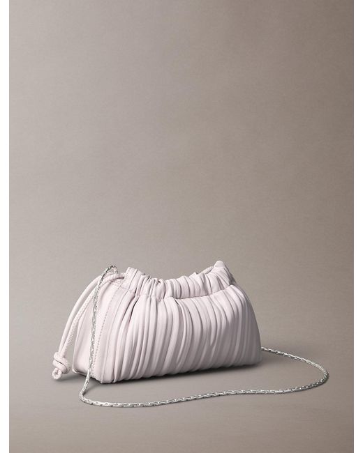 Calvin Klein Pink Mini Plissé Crossbody Bag