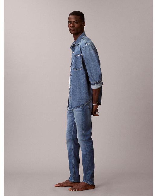 Calvin Klein Blue Slim Tapered Jeans for men