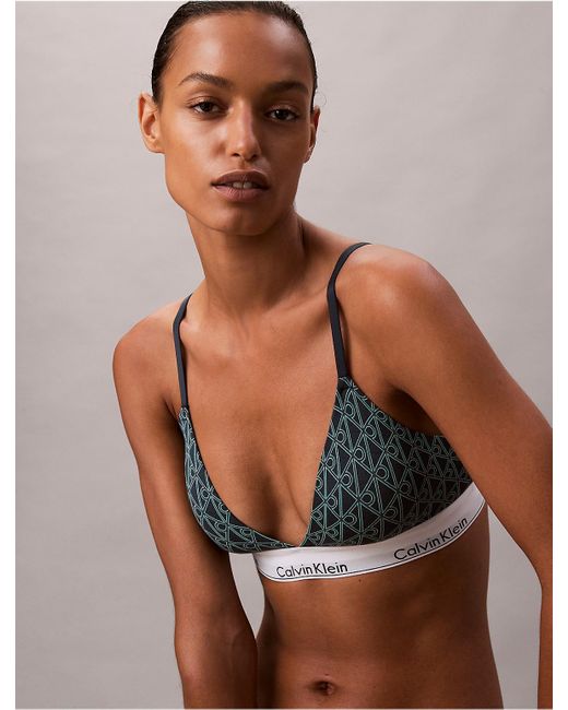 Calvin Klein Multicolor Icon Cotton Modal Lightly Lined Triangle Bralette
