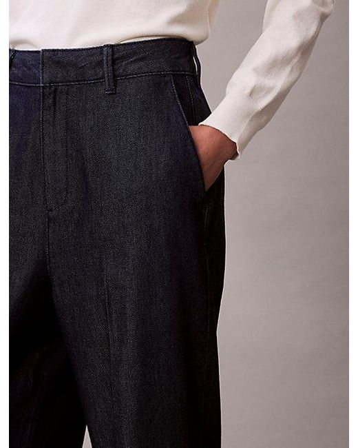 Calvin Klein Multicolor Ultra High Denim Trousers