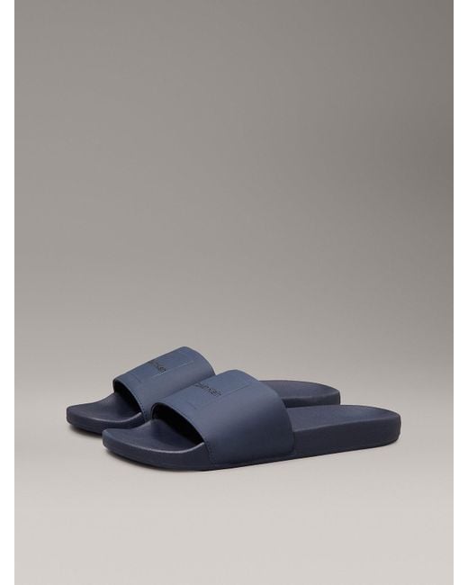 Calvin Klein Gray Logo Sliders for men