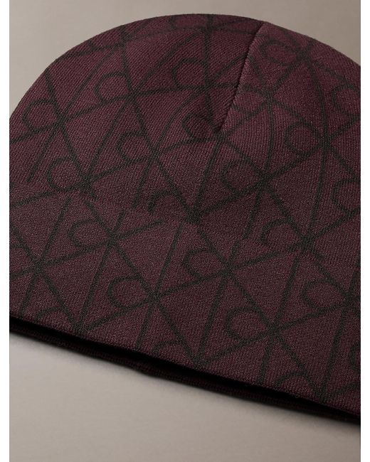 Berretto Con Emblem Logo di Calvin Klein in Brown da Uomo