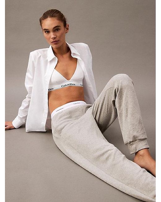 Calvin Klein Gray Modern Terry Joggers