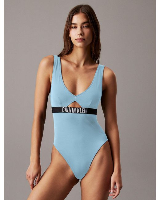 Maillot De Bain Ajouré Calvin Klein en coloris Blue