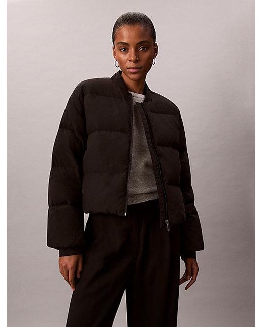 Calvin Klein Black Short Down Puffer Jacket