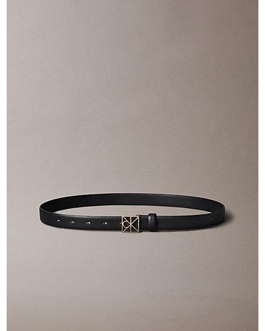 Calvin Klein Multicolor Full Grain Leather Emblem Logo Belt