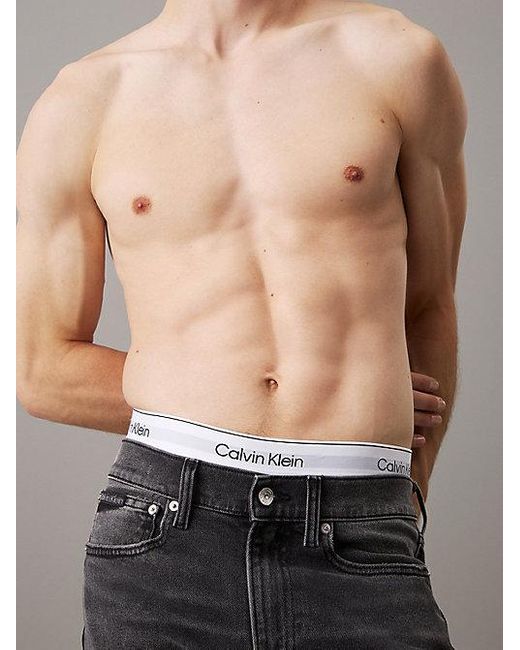 Calvin Klein Slim Tapered Jeans in het Black voor heren