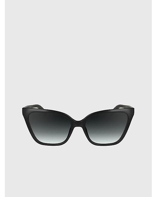 Calvin Klein Cat Eye Zonnebril Ck24507s in het Black