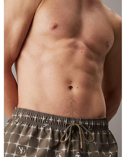Calvin Klein Korte Zwemshort Met Trekkoord in het Gray voor heren
