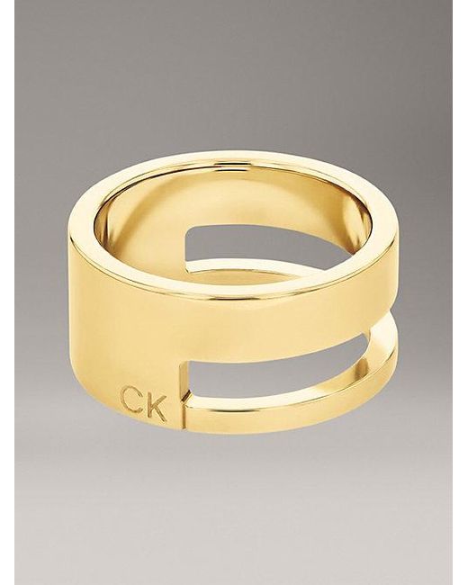 Calvin Klein Metallic Minimalistischer Ring