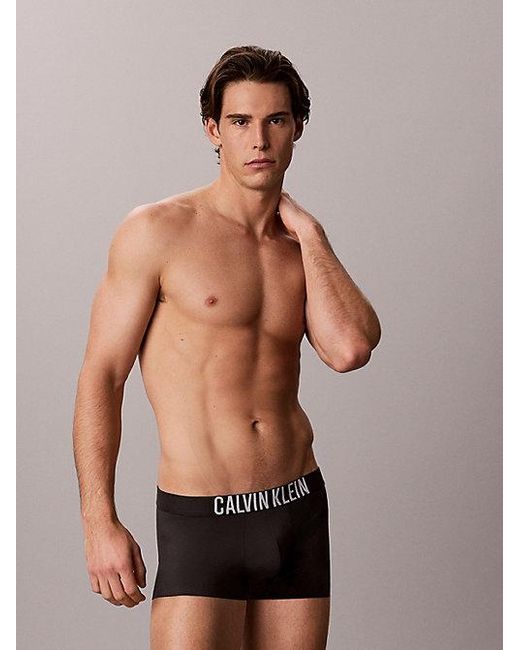 Calvin Klein Black Low Rise Trunks Intense Power Motion for men