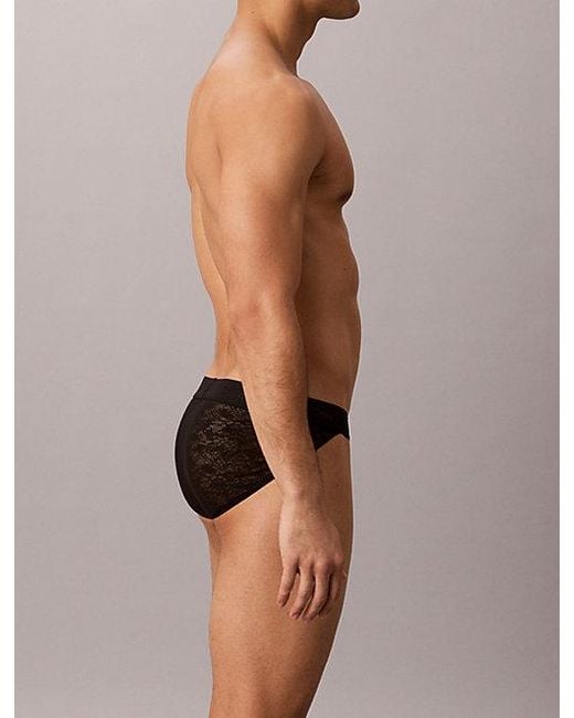 Calvin Klein Brown Sport Briefs Sculpt Lace for men