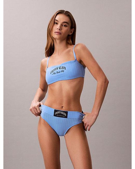 Calvin Klein Blue High Rise Briefs Heritage Classic Cotton