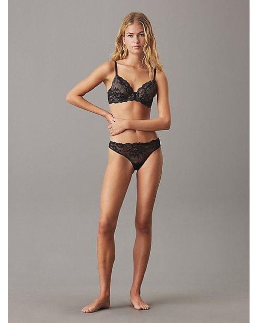 Calvin Klein Gray Full Coverage Bra Seductive Comfort