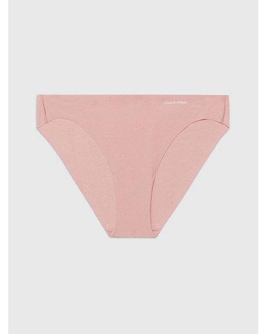 Calvin Klein Pink Bikini Briefs Invisibles Cotton