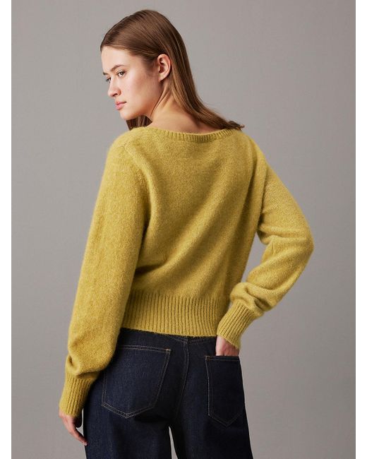 Maglione Con Scollo A V di Calvin Klein in Multicolor